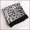 Scarves & Wraps Hats, Gloves Fashion Aessories Women Scarf Luxury Leopard Print Pure Silk Feeling Shawl Scarfs Foard Square Headband Drop De