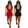 Dames Jumpsuits Zomer Patchwork Lace Up Korte Mouw Skinny Romper Sexy Jump Pak Bodysuit Streetwear Outfits 210525