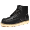 Designer-Mens work short boots men pu casual ankle boot round toes man leisure shoes antiskid warm shoes