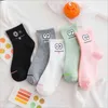 Jeseca 5 Pairs/Lot Women Long Socks Funny Colorful Harajuku Underwear Breathable Sport Summer Warm Winter Female Lingerie 211221