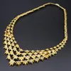 Exquisite Yellow Gold Color Luksusowe Zestawy Biżuterii Marka Nigerii Wedding African Koraliki Jewellry Zestaw Kobiety Costumer Design