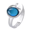 Fashion Moon Mood Ring Anelli di cambio colore regolabili