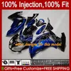 100% Fit Injectie Glanzende blauwe vormlichaam voor Kawasaki Ninja 650R ER-6F 12-16 ER 6F Carrosserie 89HC.79 ER6F ER6F 12 13 14 15 16 650-R 2012 2013 2014 2015 2016 OEM Fairing Kit