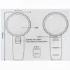 Interchangeable 2lens 5x 75 ملليمتر 10x 85 ملليمتر المحمولة المكبر المجهر 2 الصمام مكبرة الزجاج خريطة كتاب القراءة المكبرة الجواهريون العدسة