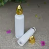 500 ml Süblimasyon Paslanmaz Çelik Roket Tumblers Yaratıcı Vakum Şişesi Bullet Termos Yalıtımlı Şişeler Kapalı Açık Taşınabilir Su Kupası