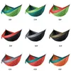 106x55inch Outdoor Parachute Cloth Hammock Foldable Field Camping Swing Hanging Bed Nylon Hammocks With Ropes Carabiners 44 Colors DBC DHL C0523A18