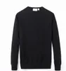 Högkvalitativ Höst Vinter Mens Sweaters Small Horse Långärmad Sweater Enkel Solid O-Hals Casual Strikked Pullovers High-neck Men Sportkläder Jumpers