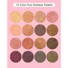 Glazzi 16 cores paleta de sombra: desert rose - segredo de paleta de sombra de faraó, altamente pigmentada e misturada, livre de cosméticos