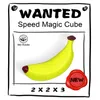Banan 3D Pussel Magic Cube Speed ​​3x3x3 Fruit Fidget Leksaker Klisterfria Twisty Anti Stress Utbildningsspel Födelsedaggåvor för barn Vuxna Barn