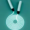 Jump Ropes Adjustable Night Glowing Skipping Rope Luminous Exercise LED Light Up Outdoor Fitness Training Sports Supplies