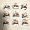 2021 Kerstboomdecoratie Xmas Ornament Product gepersonaliseerde familie van 1-9 hanger pandemie met spuit Festival Gift