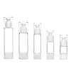 30 50 ML Leere Kunststoff Airless Sprühflasche Transparente Kosmetische Vakuumpumpe Flasche Creme Parfüm Ätherisches Öl Behälter