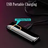 2021 Novelty Electric Touch Sensor Cool Lighter Fingerprint Sensor USB Rechargeable Portable Windproof lighters Smoking Accessories 12 Styles