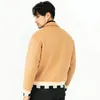 Lã de lã masculina Blends Men Coat 2022 Outono/inverno lapela feita artesanal tweed tweed jaqueta solta moda de forma sólida cardigan tops Viol22