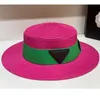 Designer Straw Hat Hat Womens Fashion Bucket Hat Mens Mens Brand Brand de base de baseball de haute qualité PAPIDE POUR LE VOYAGE DE LA PLACE DE THADE DU 294T