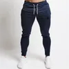 Erkek Joggers Sweatpants Sik Ipek Spor Elastik Pantolon Hip Hop Sıska Eşofman Siksilk Pantolon Erkekler Casual Parça Pantolon Erkekler
