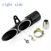 Motorcycle Exhaust System Universal Left And Right Side Dual Outlet Muffler Tail Pipe For YZF R6 GSXR S1000 S1000RR CBR250RR