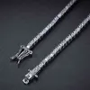 Hip Hop 2mm Tennis Chain A Row Zircon Bracelet Ice out Men Women Jewelry