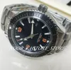 New Super Factory Automatic Cal.8900 Watch Black Ceramic Calendar Ocean Watches Full Steel 45MM 007 Dive 600m Planet Luminous Wristwatches