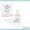 Saluto Evento Forniture per feste festive Giardino domesticoBiglietti d'auguri Albero di Natale Carta 3D -Up Merry For Gift Kids Dtt88 Drop Delivery 2021 0W