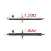 Rostfritt st￥l Snabbutgivningsstift Titta p￥ reparationssatser del Metal Spring Bar Accessories 1 5mm 1 8mm Diameter 1000 st per parti 10mm 11 12 287A