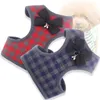 Pet Grid Harness Leashhes Set Bowknot Waistcoat Safe Walk Cães Arnês Colarinho Cachorrinho Moda Roupas Animais de Estimação Acessórios BH5342 TYJ