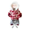 Vestuário para cães, inverno animais de estimação roupas de neve aconchegante casaco macio gato fantasia de pelúcia de pelúcia casaco roupas de estimação