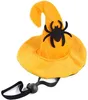 Chien Pumpkin Hat Pet Halloween APPELONS COSTUME COSTUME ACCESSOIRES COSPLAY pour les chats et les petits chiens Squelette Squelette Bat