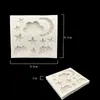 8.6cm*8.1cm liquid state Cake Baking mould silica gel moulds moon stars white clouds Bakeware 2 25hl Y2