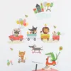 Stickers Muraux Animal Train Scooter Chambre D'enfant Salon Fond Décoration Chambre Décor