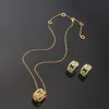 Luxus Designer Schmuck Frauen Halskette Frauen Kreis Diamant Set Halskette Kragen Gold Ohrringe Mode Marke6951950