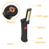 LED Tactical Flashlight USB Rechargeable Torch Waterproof Work Light Magnetic Lanterna Hanging Lamp For Night Light