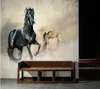 Wallpapers Papel De Parede Modern Running Horse Illustration 3D Wallpaper,living Room Tv Background Kitchen Bedroom Wall Papers Home Decor