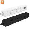 Xiaomi Power Strip 2 Socket Outlet Plug MI Power-Sockets med 3 USB-portar Hemremsor