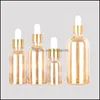 Storage Housekee Organization Home Gardenstorage Bottles & Jars Amber Glass Dropper Liquid For Essential Pipette Refillable 50Pcs/Lot Drop D