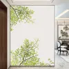 Green Tree Branch Wall Sticker Vinyl Living Room Stickers Home Decor Poster vinilos paredes Decoration 210705