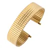 Bekijkbanden Premium Elastische band 16mm roestvrijstalen horlogeband 18 mm geen gespeld metaalvervanging 20 mm polshorloge band 22 mm armband helde22