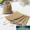 Gift Wrap 10X14cm Burlap Bags With Jute Drawstring Pouch Sacks Bag For Wedding Party DIY Craft Vintage Christmas Bag1