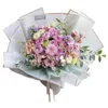Papier owinięte kwiatem 20pcs/pakiet 60*60cm świąteczny ślub Walentynkowy Wodoodporny Bronzing Flowing Prezent