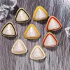 Boho Cute Imitation Pearl Stud Earrings Fashion 4 Colors Triangle-shaped Earring Jewelry Accessories Gifts