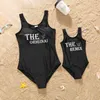 Summer Family Matching Swimwear Mother Swimsuit Mommy And Me Bikini Clothes Father Mom Daughter Son Bathing Suit 210417