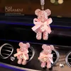 Decorazione per interni Presa d'aria Deodorante per ambienti Fragranza Bling Crystal Bear Profumo Odore nell'auto Accessori per auto