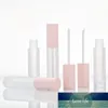 10/30 / 50st Top Tomt Matte frostat rosa läppglansrör Labiales DIY Liquid Makeup Läppstift Lipbalm Förpackning Flaskor Fabrikspris Expert Design Kvalitet Senaste