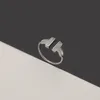 럭셔리 디자이너 보석 남성과 여성 반지 알파벳 쉘 오픈 링 패션 새로운 2021 Edition4507637을위한 간단한 브랜드 링