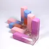 Contenedores de botellas de plástico con brillo de labios de Color degradado de 5ml, tubo de brillo de labios transparente vacío, contenedor de pestañas
