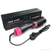 One-step volume adjustment hair dryer salon air paddle styling brush negative ion generator electric straight curling iron