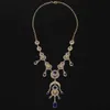Марокканский стиль халат свадебный золотой ювелирные изделия для женщин ожерелье серьги высокого качества ювелирных изделий H1022