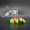 Palenie Szkło Wax ReclicaMer Catch Catcher z kolorowym silikonem zawierają prosty styl wszystkich 14mm złącze do rur wodnych Bong