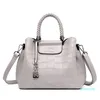 Evening Bags Elegant Light Gray Women's Hand Bag High Quality Leather Shoulder Crossbody For Women Fashion Tassel Luxury Handbags