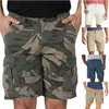 Homens militares Carga Shorts Exército Camuflagem Tactical Jogadores Homens de Algodão Solto Trabalho Casual Calças Curtas Plus Size